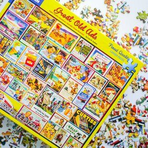 BEAUTIFUL White Mountain "Great Old Ads" Jigsaw Puzzle 1000 PIece
